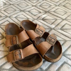 Brown Birkenstock sandals